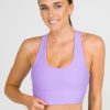 Women R2W CROP TOP | Pastel Purple Performance - T Back Comfort Crop Top