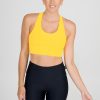 Women R2W CROP TOP | Yellow Performance - T Back Comfort Crop Top