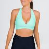 Women R2W CROP TOP | Mint Performance - Cross Over Crop