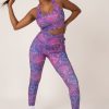 Women R2W LEGGINGS | Trance Purple Performance - Extra High Waisted Leggings