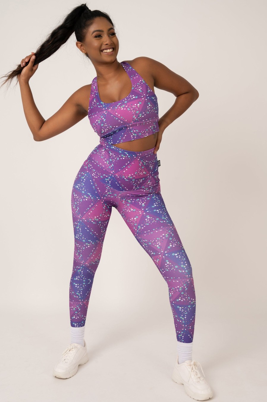 Women R2W LEGGINGS | Trance Purple Performance - Extra High Waisted Leggings