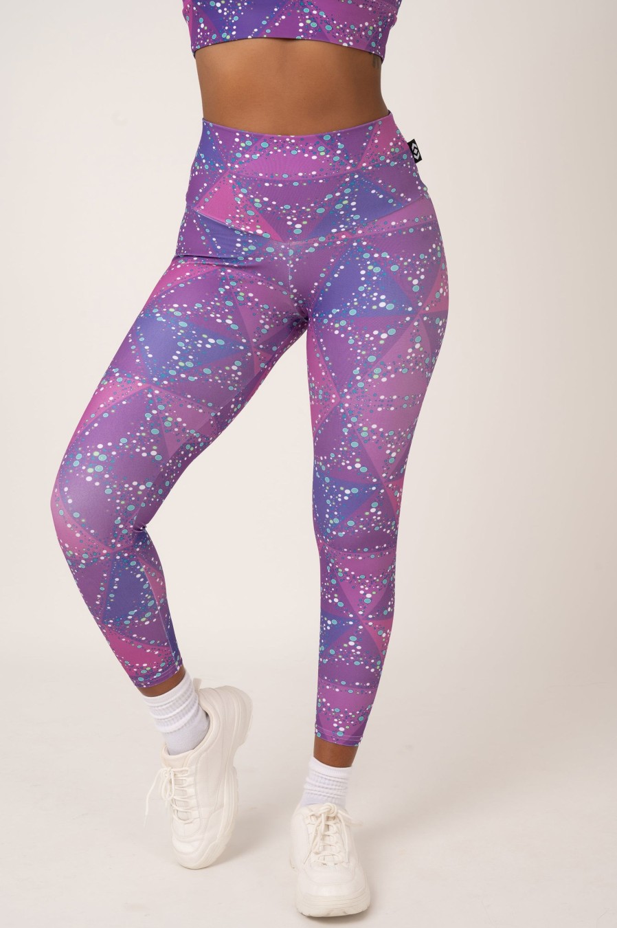 Women R2W 7/8 | Trance Purple Performance - High Waisted 7/8 Leggings