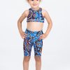 Kids R2W KIDS LONG SHORTS | Sundial Me Up Blue Performance - Kids Long Shorts