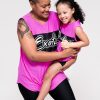 Kids R2W KIDS BOYFRIEND TEE SLEEVELESS | Pink Bball Mesh - Kids Sleeveless Exotica Boyfriend Tee