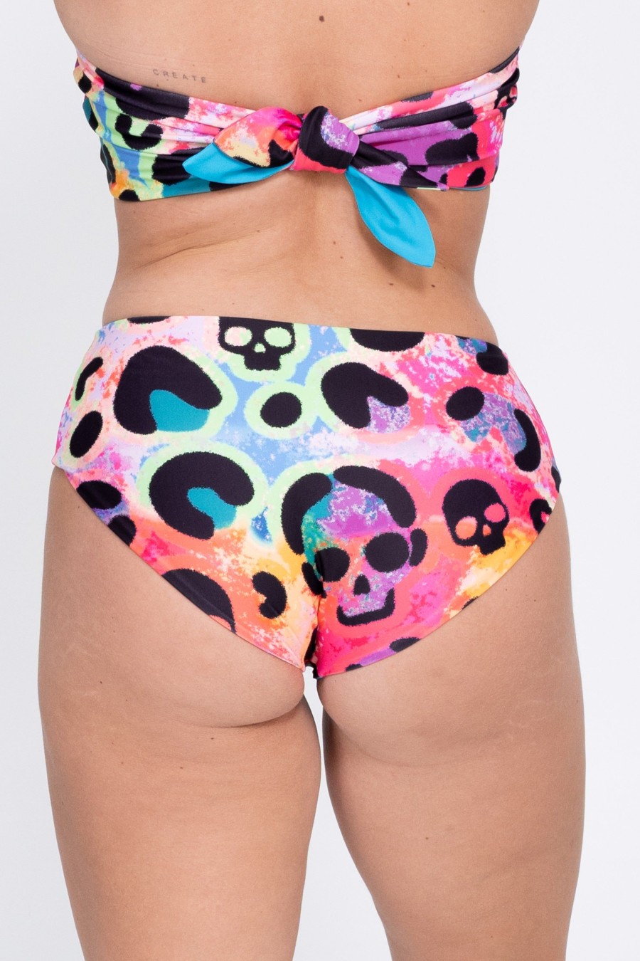 Women R2W BIKINI BOTTOMS | Rave In The Grave Performance - Full Coverage Brief Bikini Bottoms