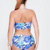 Women R2W BIKINI BOTTOMS | Late Bloomer Blue Performance - Full Coverage Brief Bikini Bottoms