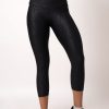 Women R2W CAPRI | Black Exotic Touch Jag - High Waisted Capri Leggings