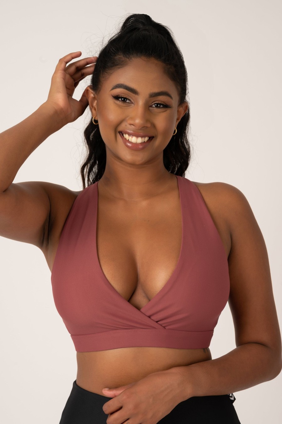 Women R2W CROP TOP | Blush Performance - Cross Over Crop