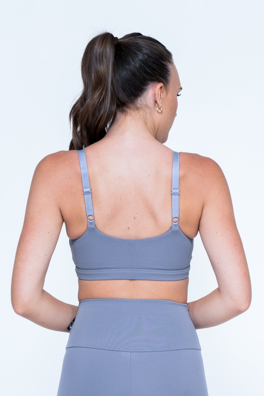 Women R2W CROP TOP | Grey Body Contouring - Bralette Crop