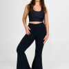 Women R2W BELLS | Black Comfy Cotton - High Waisted Bells