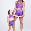 Kids R2W KIDS BOOTY SHORTS | Trance Purple Performance - Kids Booty Shorts