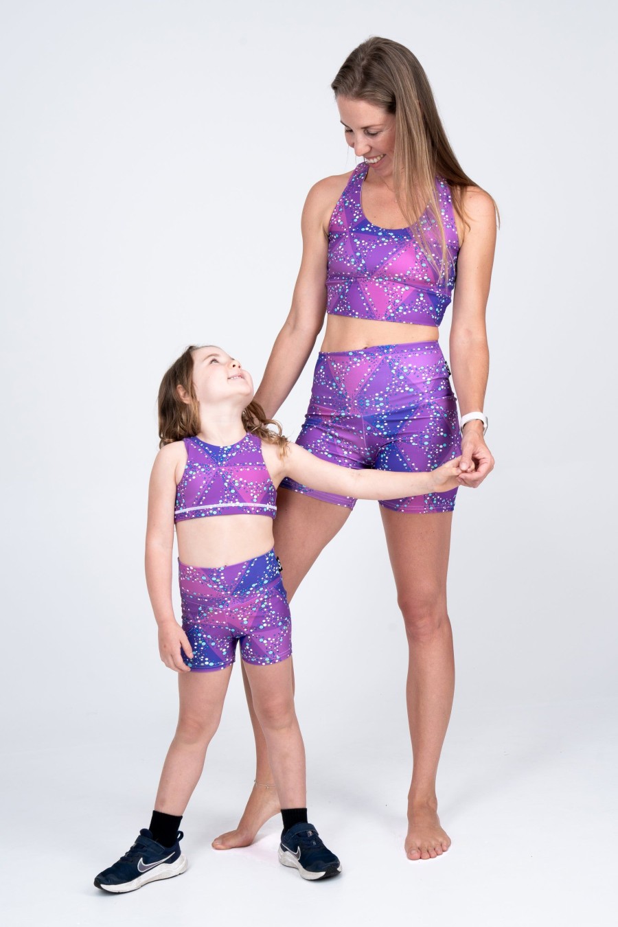 Kids R2W KIDS BOOTY SHORTS | Trance Purple Performance - Kids Booty Shorts