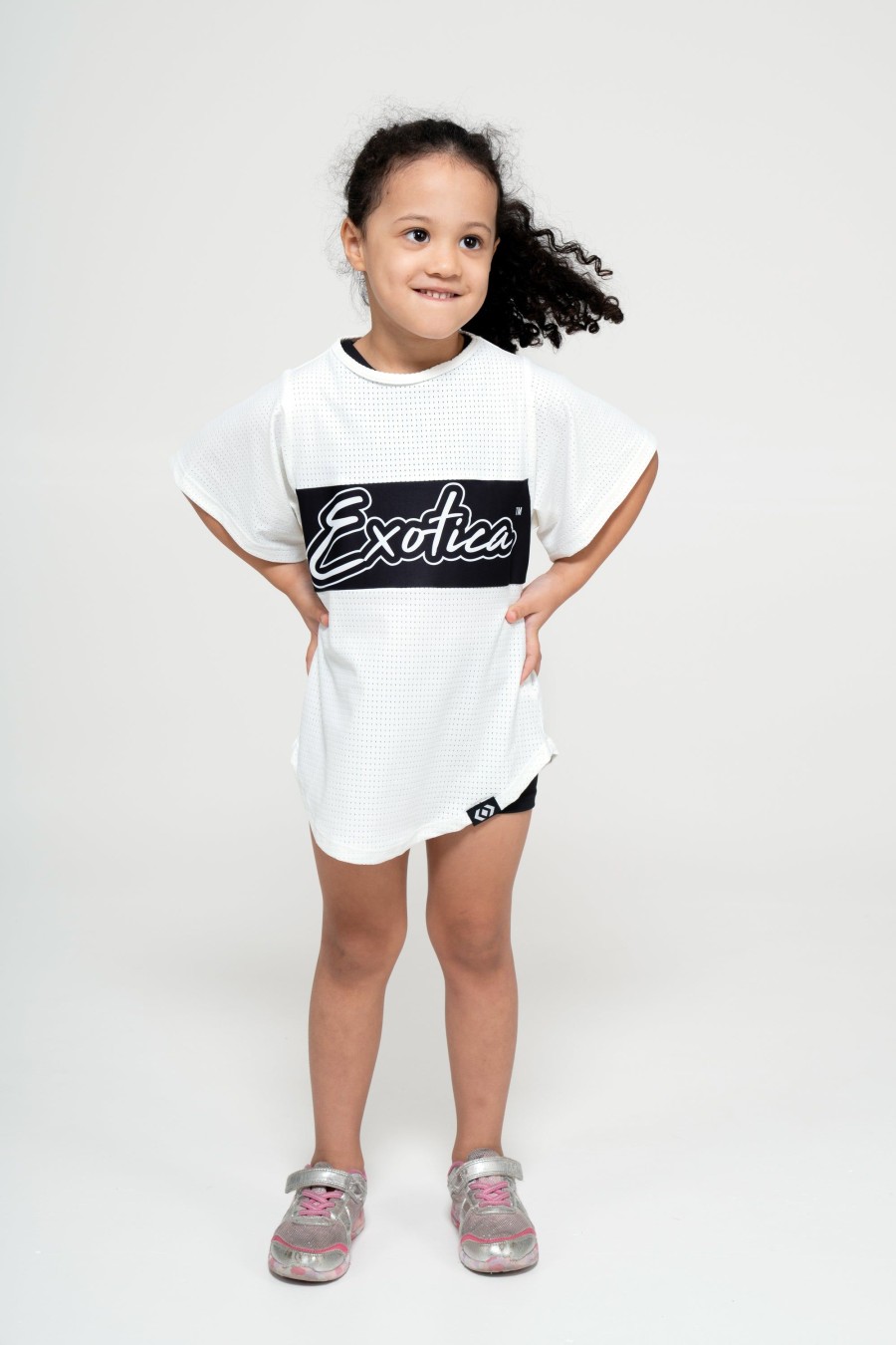 Kids R2W KIDS BOYFRIEND TEE | White Bball Mesh - Kids Exotica Boyfriend Tee