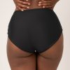 Women R2W BIKINI BOTTOMS | Black Performance - High Waisted Extra Coverage Bikini Bottoms