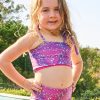 Kids R2W KIDS BIKINI TOP | Trance Purple Performance - Kids Bikini Top