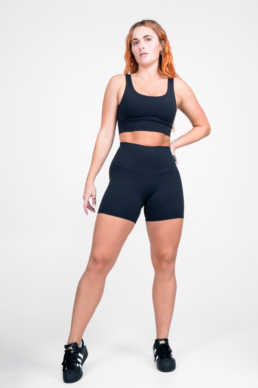 Women R2W BOOTY SHORTS | Black Body Contouring - High Waisted Booty Shorts