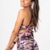 Women R2W TIE SIDE BOOTY SHORTS | Camo Crush Pink Performance - High Waisted Tie Side Booty Shorts