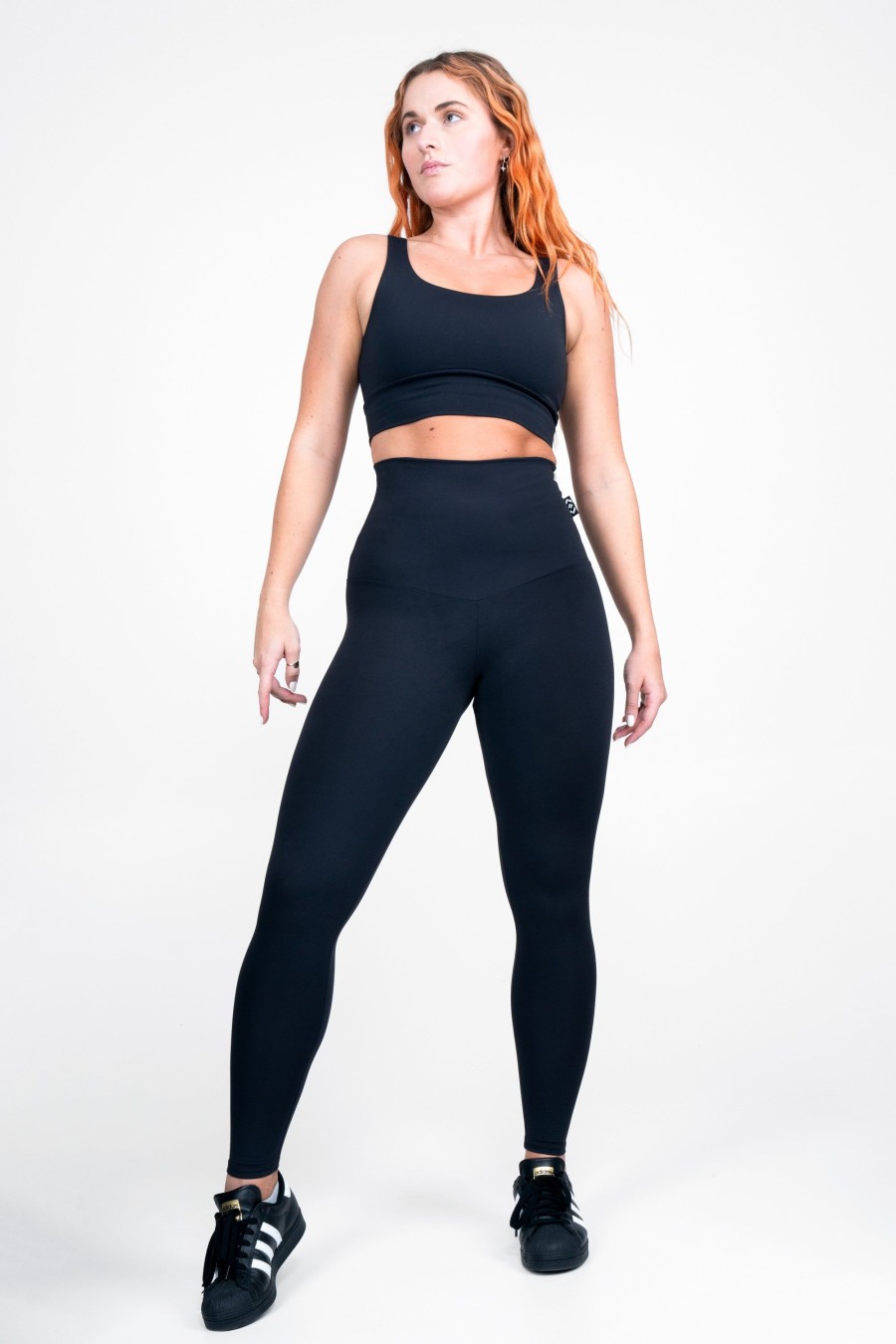 Women R2W LEGGINGS | Black Body Contouring - Extra High Waisted Leggings