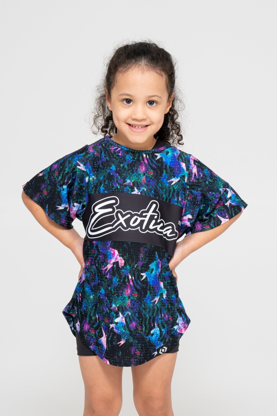 Kids R2W KIDS BOYFRIEND TEE | Galactic Goddess Bball Mesh - Kids Exotica Boyfriend Tee