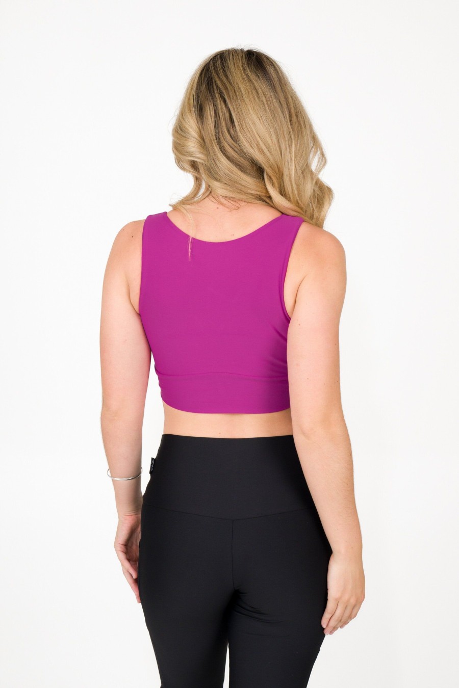 Women R2W CROP TOP | Magenta Performance - Reversible Comfort Crop Top