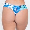 Women R2W BIKINI BOTTOMS | Late Bloomer Blue Performance - Cheeky Cut Bikini Bottoms