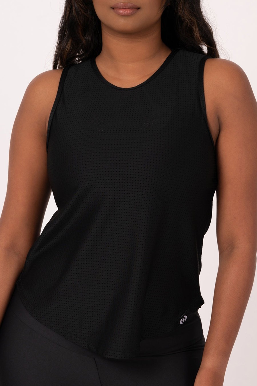 Women R2W TANK TOP | Black Bball Mesh - Muscle Back Tank