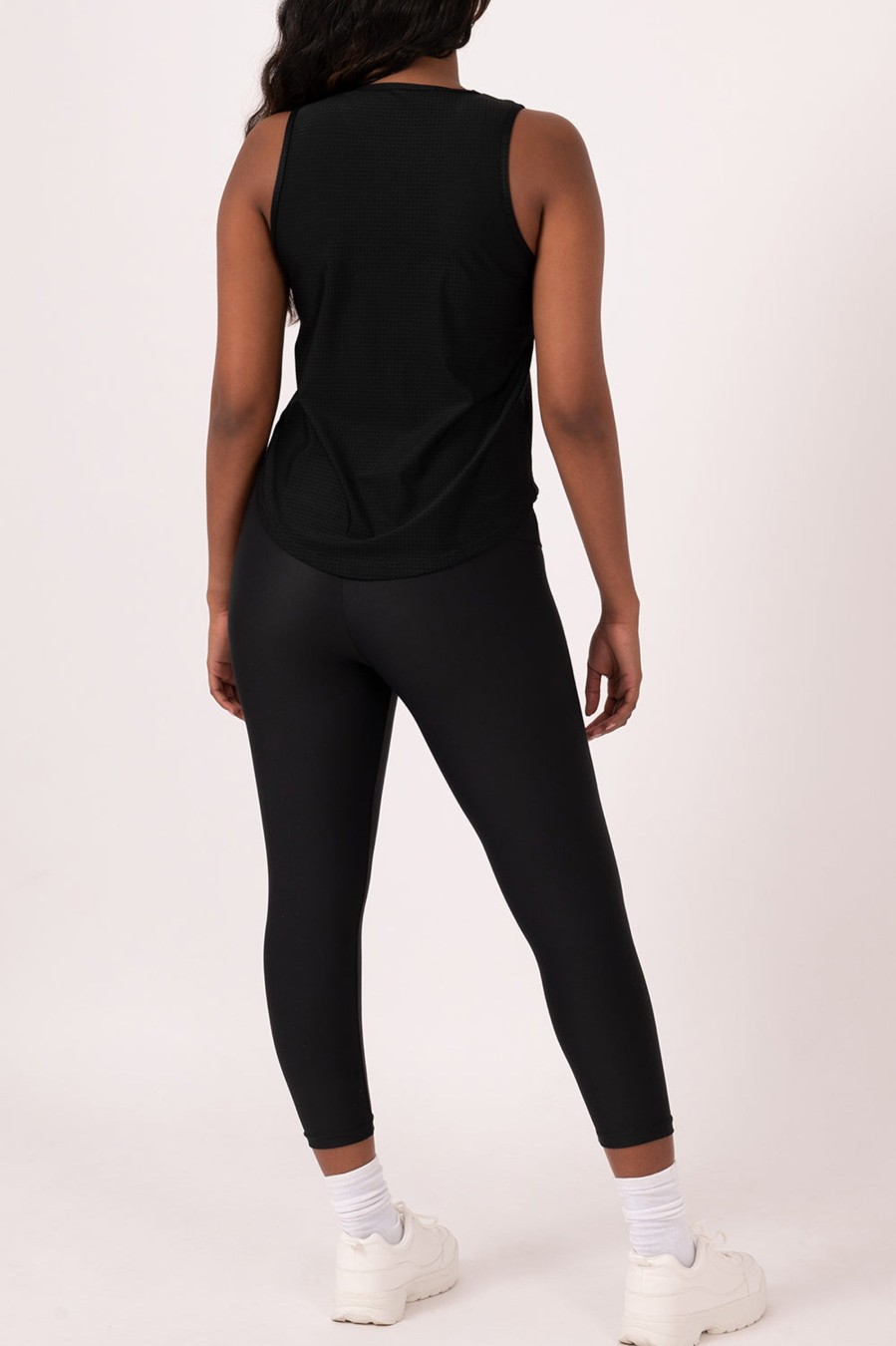 Women R2W TANK TOP | Black Bball Mesh - Muscle Back Tank