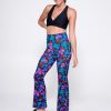 Women R2W BOOTLEG | Try Your Luck Blue Soft To Touch - High Waisted Bootleg Pant