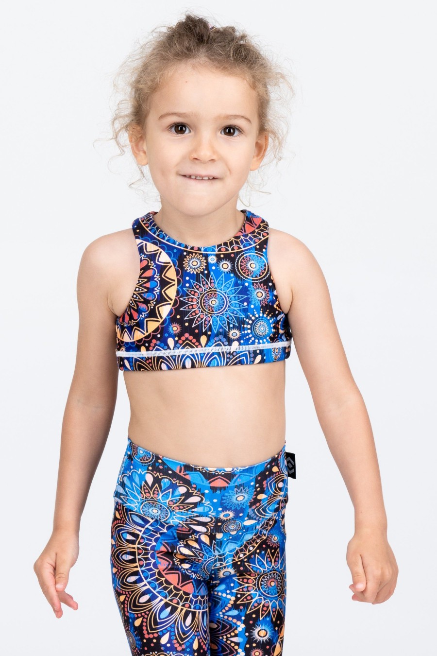 Kids R2W KIDS CROP TOP | Sundial Me Up Blue Performance - Kids Crop Top