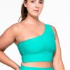 Women R2W CROP TOP | Jade Performance - One Shoulder Comfort Crop Top