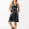 Women R2W DRESS | Best Bud Silky - Reversible Comfort Crop Midi Dress W/Pockets