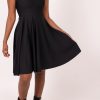 Women R2W DRESS | Black Performance - Reversible Comfort Crop Midi Dress