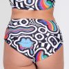 Women R2W BIKINI BOTTOMS | Excuse My French Performance - High Waisted Extra Coverage Bikini Bottoms