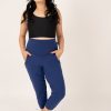 Women R2W JOGGERS 3/4 | Navy Soft To Touch - Jogger Capris W/ Pockets