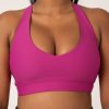 Women R2W CROP TOP | Magenta Performance - Deep V Crop