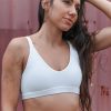 Women R2W CROP TOP | White Performance - Bralette Crop