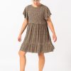 Women R2W DRESS | Tweedy Babe Slinky To Touch - Baby Doll Tiered Mini Dress