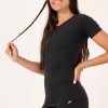 Women R2W FITTED TEE | Black Soft To Touch - Fitted Tee