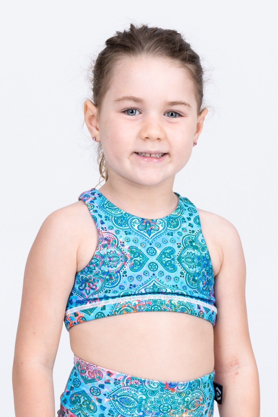 Kids R2W KIDS CROP TOP | Mandala Rainbow Performance - Kids Crop Top