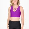 Women R2W CROP TOP | Purple Performance - Reversible Comfort Crop Top