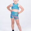 Kids R2W KIDS BOOTY SHORTS | Mandala Rainbow Performance - Kids Booty Shorts