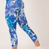 Women R2W CAPRI | Late Bloomer Blue Performance - High Waisted Capri Leggings