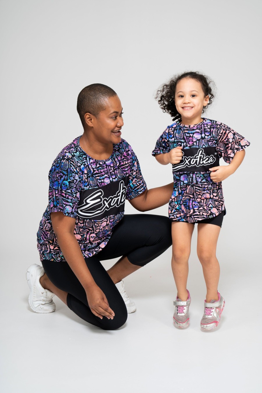 Kids R2W KIDS BOYFRIEND TEE | Shelli Skelli Black Bball Mesh - Kids Exotica Boyfriend Tee