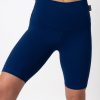 Women R2W LONG SHORTS | Dark Navy Body Contouring - High Waisted Long Shorts