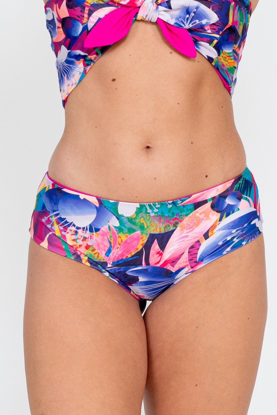 Women R2W BIKINI BOTTOMS | Down The Garden Path Performance - Full Coverage Brief Bikini Bottoms