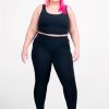 Women R2W LEGGINGS | Black Body Contouring - High Waisted Leggings