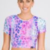 Women R2W FITTED TEE | Rainbow Jag Soft To Touch - Fitted Cropped Tee