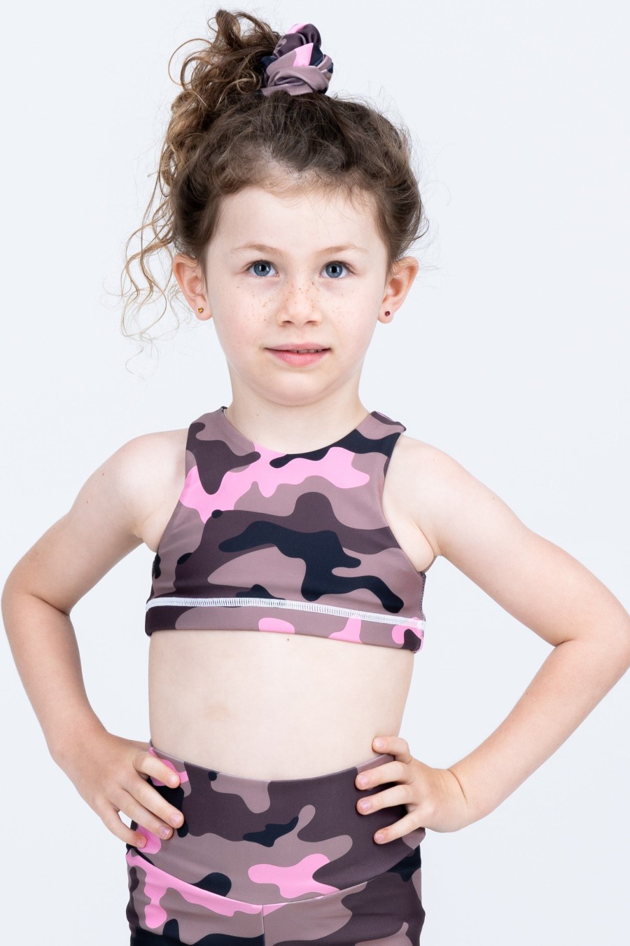 Kids R2W KIDS CROP TOP | Camo Crush Pink Performance - Kids Crop Top