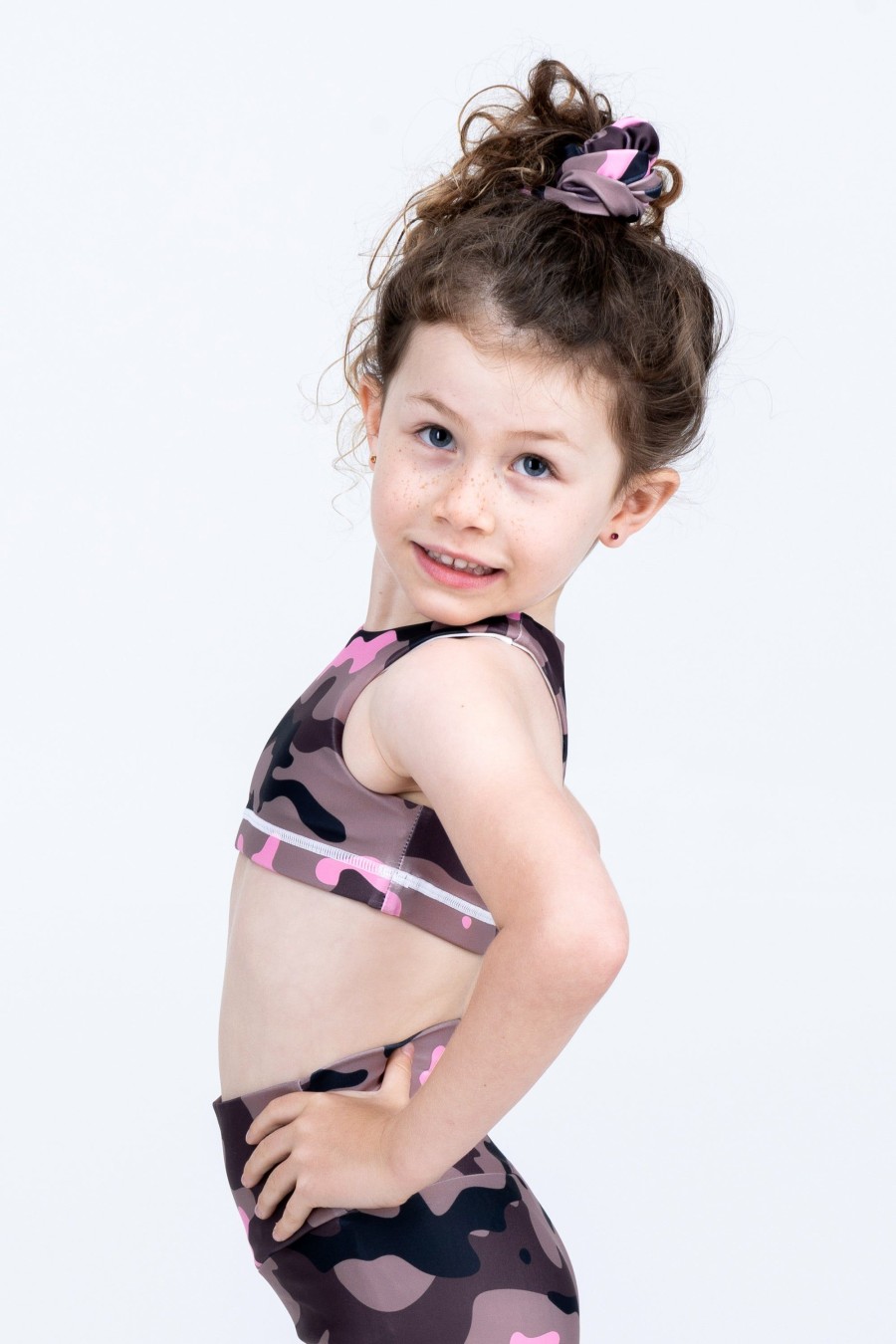 Kids R2W KIDS CROP TOP | Camo Crush Pink Performance - Kids Crop Top