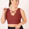 Women R2W CROP TOP | Burnt Copper Performance - Reversible Comfort Crop Top